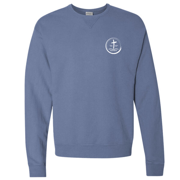 Arise Testify - Garment-Dyed Unisex Crewneck Sweatshirt Thumbnail